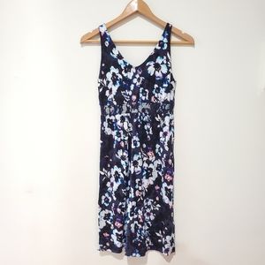 BNWOT Joe fresh floral tropical summer sun midi dress xs